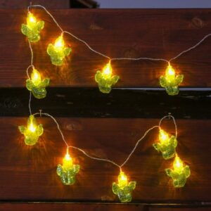 LED Lichterkette Kaktus - 10 warmweiße LED - Batteriebetrieb - L: 1...