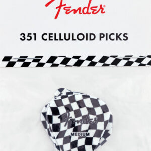 Plektrenpack Fender Wavy Checkerboard 351 Medium