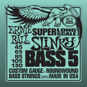 Saitensatz Ernie Ball EB2850 Super Long Scale Slinky Nickel 5-String