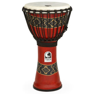 Toca Percussion Freestyle Rope Tuned 10" Bali Red Djembe SFDJ-10RP