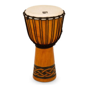 Toca Percussion Origins Rope Tuned 10" Celtic Knot Wood Djembe