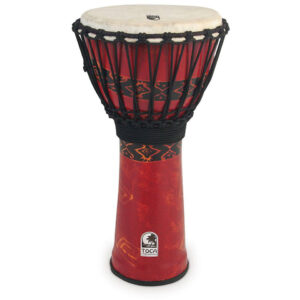 Toca Percussion Freestyle Rope Tuned 12" Bali Red Large Djembe