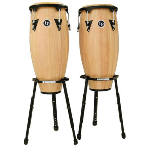 Latin Percussion Aspire LPA646B-AW Wooden Conga Set 10" + 11" Natural