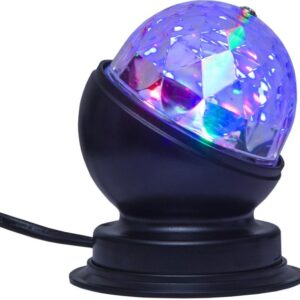 Disco-Lamp | kleiner Lichteffekt für Party und Dekoration | 3-Farbi...