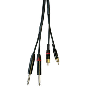 AudioTeknik RCA > TS 1 m Audiokabel