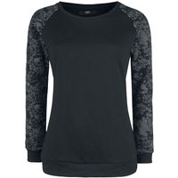 Black Premium by EMP - Gothic Sweatshirt - Skull & Roses - S bis XXL - für Damen - Größe XXL - schwarz