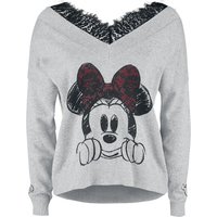 Micky Maus - Disney Sweatshirt - Minnie Maus - S bis XL - für Damen - Größe L - grau meliert  - EMP exklusives Merchandise!