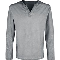 Black Premium by EMP Langarmshirt - Graues Langarmshirt - M bis 5XL - für Männer - Größe 5XL - grau