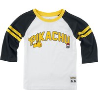 Pokémon - Gaming Langarmshirt für Kleinkinder - Kids - Pikachu 025 - für Mädchen & Jungen - schwarz/weiß