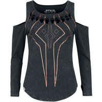 Star Wars Langarmshirt - Ahsoka - S bis XXL - für Damen - Größe XXL - dunkelgrau  - EMP exklusives Merchandise!