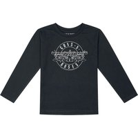 Guns N' Roses Langarmshirt für Kleinkinder - Metal-Kids - Bullet - Outline - für Mädchen & Jungen - schwarz  - Lizenziertes Merchandise!