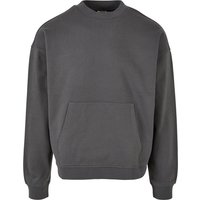 Urban Classics Sweatshirt - Boxy Pocket Crew - S bis XXL - für Männer - Größe XXL - grau