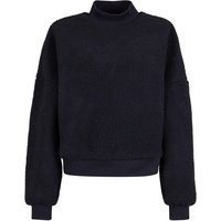 Urban Classics Sweatshirt - Ladies Sherpa Crewneck - XS bis XXL - für Damen - Größe XS - schwarz