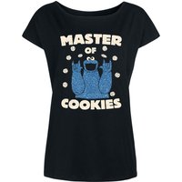 Sesamstrasse Master Of Cookies Damen Loose-Shirt schwarz