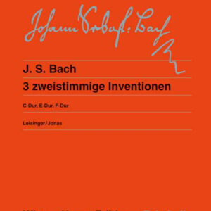 Klaviernoten 3 zweistimmige Inventionen BWV 772