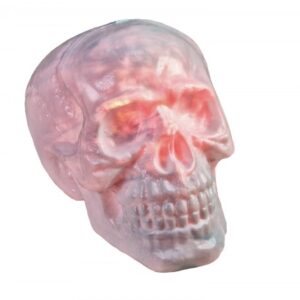 Halloween Totenschädel mit rotem Lichteffekt - 31x22x22cm - Sensorg...