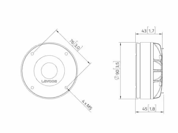 LAVOCE DF10.142LK 1" Kompressionstreiber