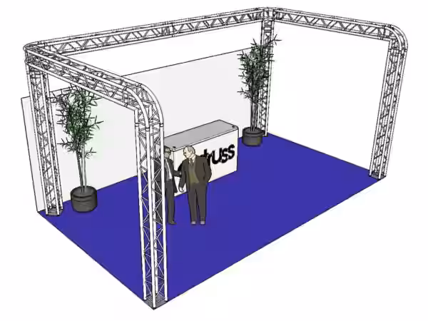 ALUTRUSS Traversenset QUADLOCK 6082R U-Form 7x4x3