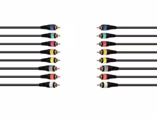 OMNITRONIC Snake-Kabel 8xCinch/8xCinch 15m