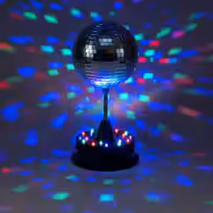 EUROLITE LED Spiegelkugel 13cm mit Standfu?
