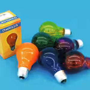OMNILUX A19 230V/40W E-27 blau